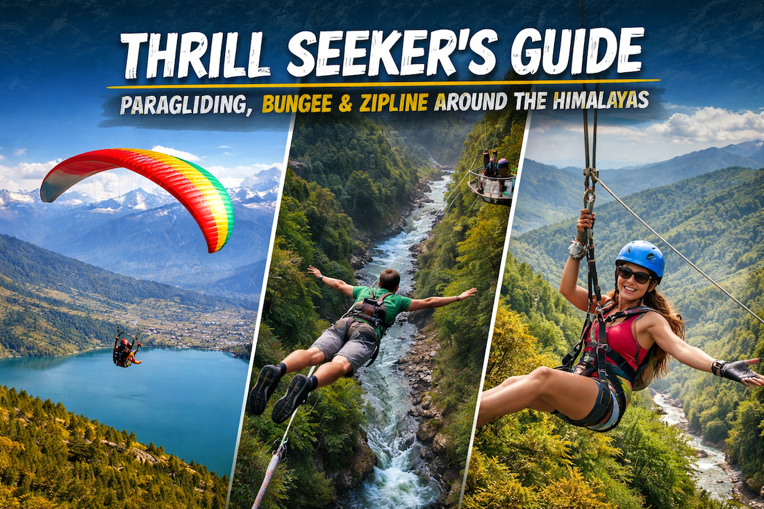 Thrill-Seeker's Guide: Paragliding, Bungee, and Zipline Around the Himalayas - Hotel Crown Himalayas Blog